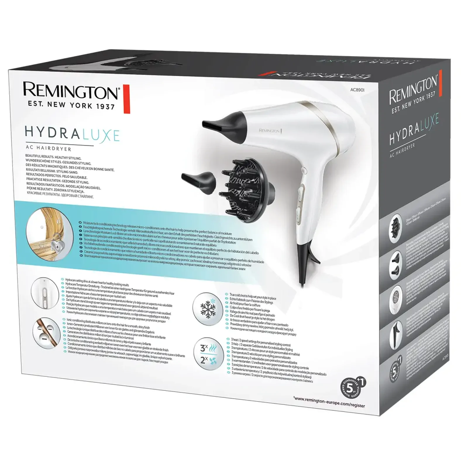 Фен REMINGTON AC8901 HYDRAluxe UA