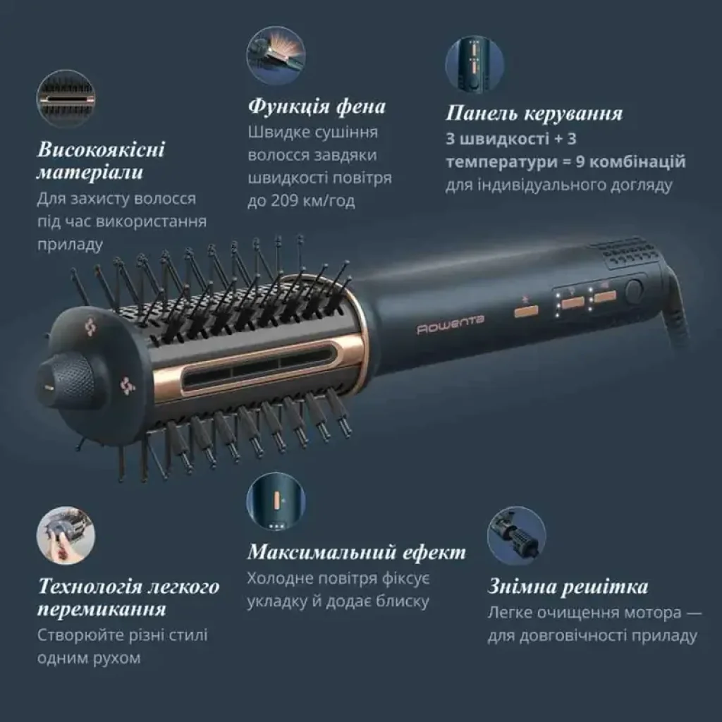 Фен-щітка Rowenta UB9720E0 UA