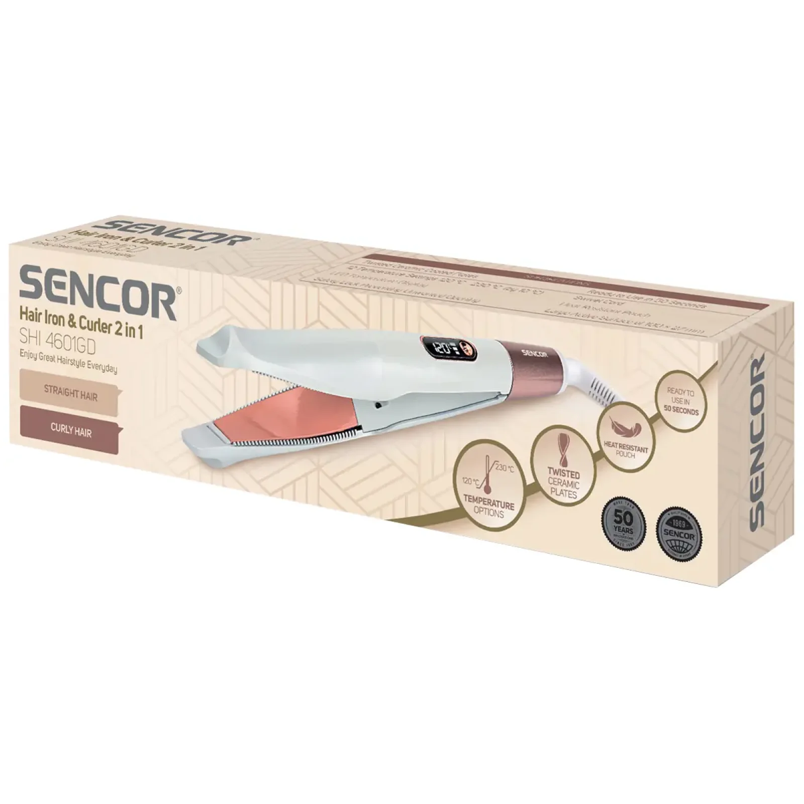 Выпрямитель волос Sencor SHI 4601GD UA