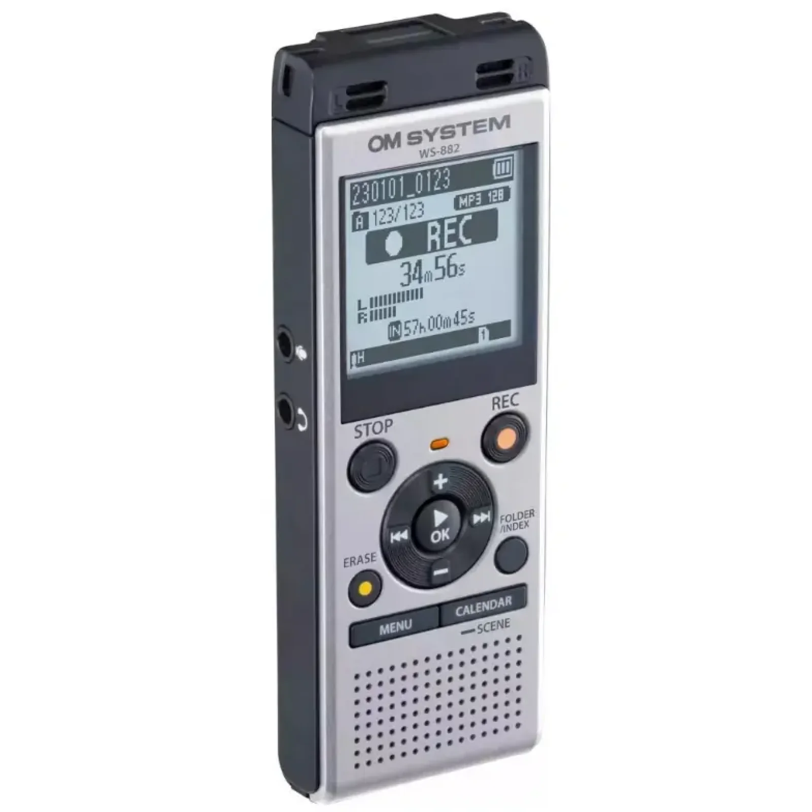 Диктофон цифровой OLYMPUS OM SYSTEM WS-882 Silver (4GB) UA
