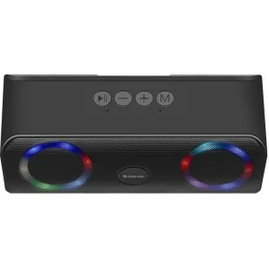 Портативна акустика DEFENDER (65301)Q1 10Вт, Light/FM/microSD/USB, чорний UA
