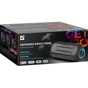 Портативная акустика DEFENDER (65688) Enjoy S1000 20Вт, black UA