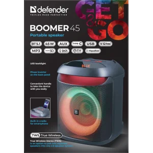 Портативна акустика Defender Beatbox 45 Black (65245) UA
