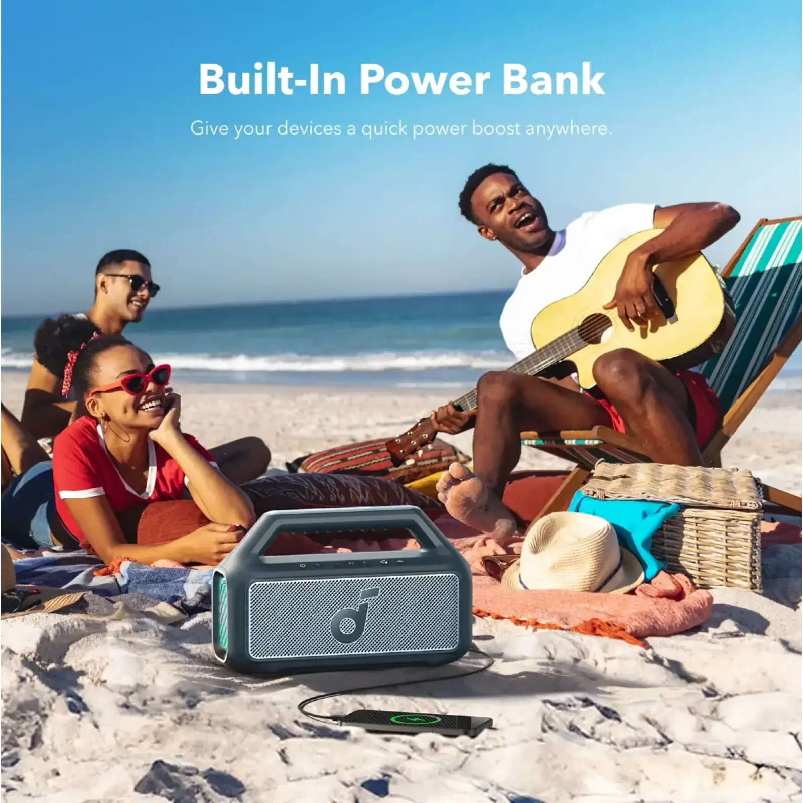 Портативна акустика Anker SoundCore Boom 2 Blue UA
