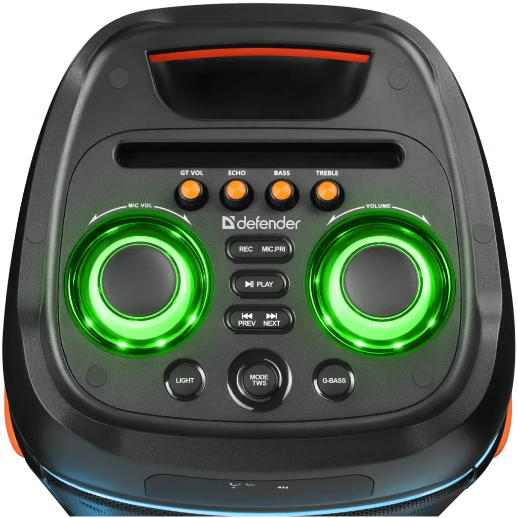 Портативна акустика DEFENDER (65201) Boomer 200 200Вт, BT/FM/TF/USB/MIC/AUX/GT Black UA