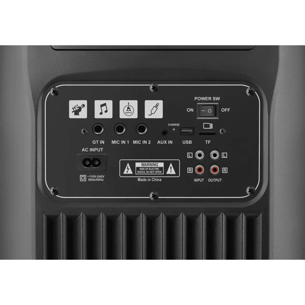 Портативна акустика DEFENDER (65201) Boomer 200 200Вт, BT/FM/TF/USB/MIC/AUX/GT Black UA