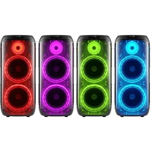 Портативна акустика DEFENDER (65133) Boomer 130 120Вт, BT/FM/TF/USB/MIC/Light Black UA