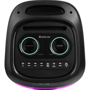 Портативна акустика DEFENDER (65133) Boomer 130 120Вт, BT/FM/TF/USB/MIC/Light Black UA