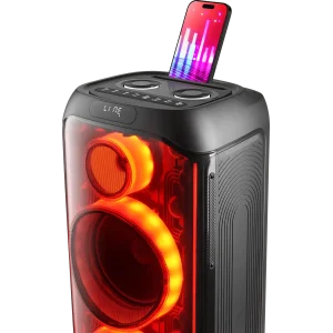 Портативна акустика DEFENDER (65133) Boomer 130 120Вт, BT/FM/TF/USB/MIC/Light Black UA