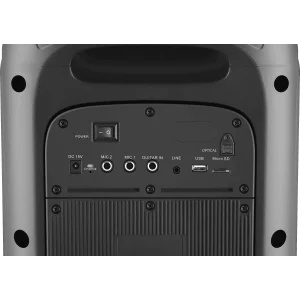 Портативна акустика DEFENDER (65133) Boomer 130 120Вт, BT/FM/TF/USB/MIC/Light Black UA