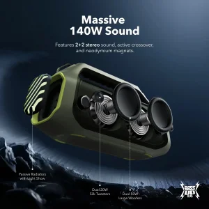 Портативна акустика ANKER SoundCore Boom 2 Plus Green UA