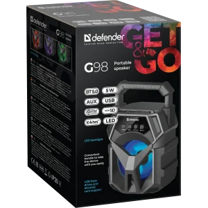 Портативна акустика Defender G98 5W Black (65098) UA