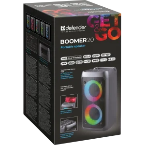 Портативна акустика Defender Boomer 20 20 W Black (65820) UA