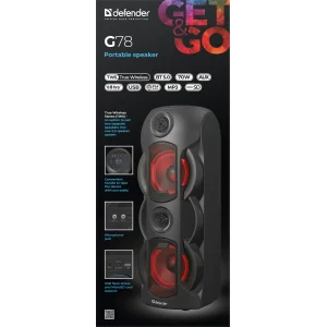 Портативна колонка Defender G78 70W Black (65178) UA