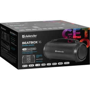 Портативна акустика Defender Beatbox 16 16Вт Black (65216) UA