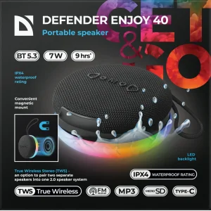 Портативна акустика Defender Enjoy 40 7Вт Black (65141) UA