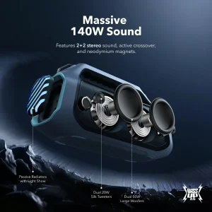Портативна акустика ANKER SoundCore Boom 2 Plus Blue UA