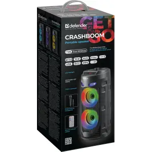 Портативна колонка Defender Crashboom 16Вт Black (65085) UA