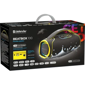 Портативна акустика Defender Beatbox 100 100Вт Black (65113) UA