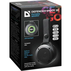 Портативна акустика Defender Enjoy 20 3Вт Black (65920) UA
