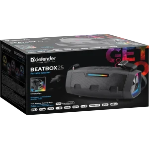 Портативна колонка Defender Beatbox 25 25Вт Black (65325) UA
