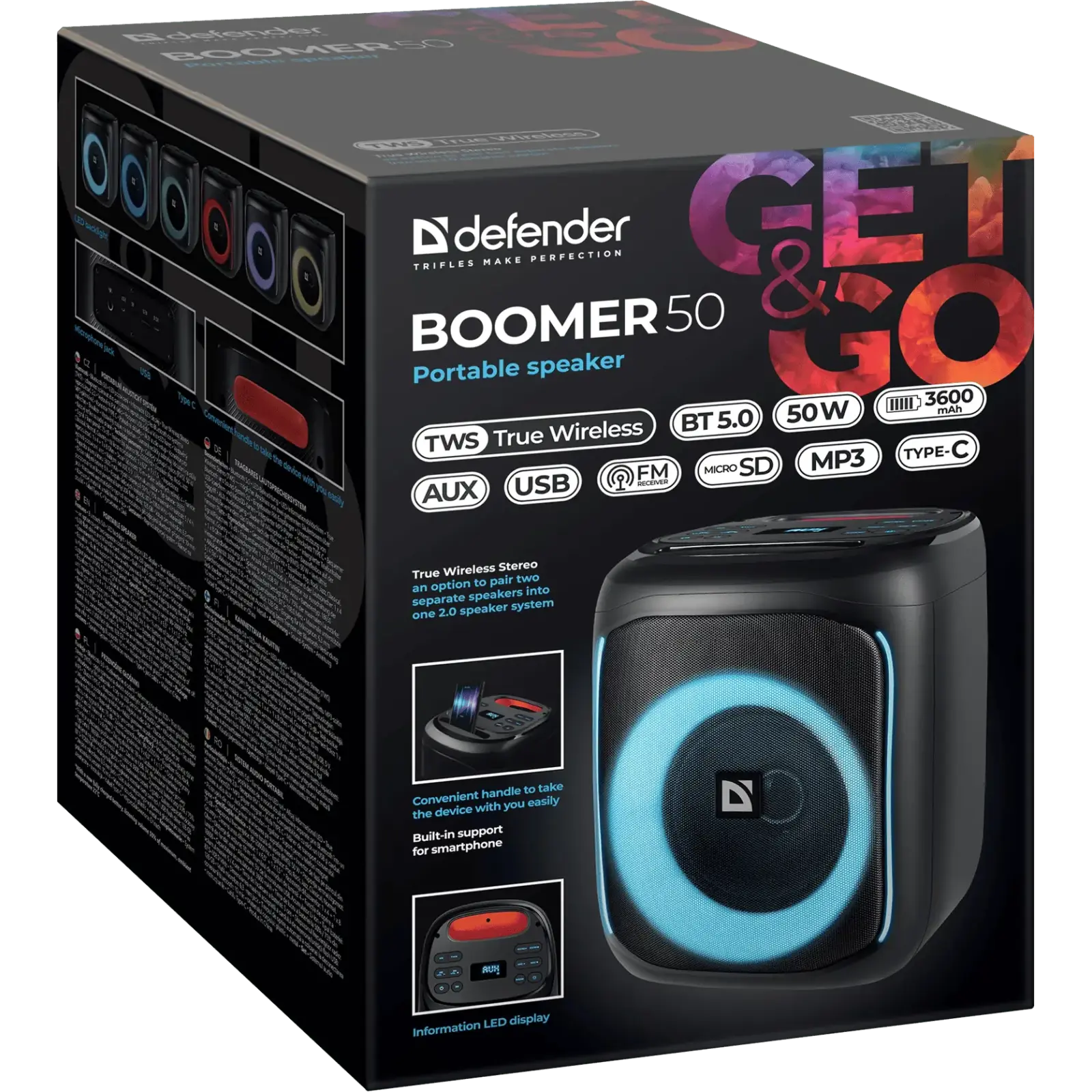 Портативна колонка Defender Boomer 50 (65450) UA