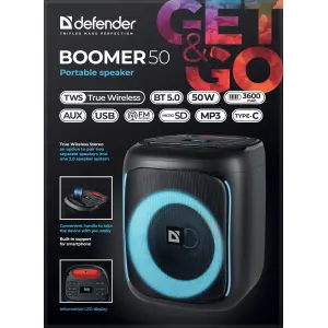 Портативна колонка Defender Boomer 50 (65450) UA
