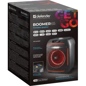 Портативна колонка Defender Beatbox 65 65Вт Black (65265) UA