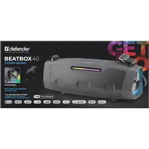 Портативна акустика Defender Beatbox 40 Black (65640) UA