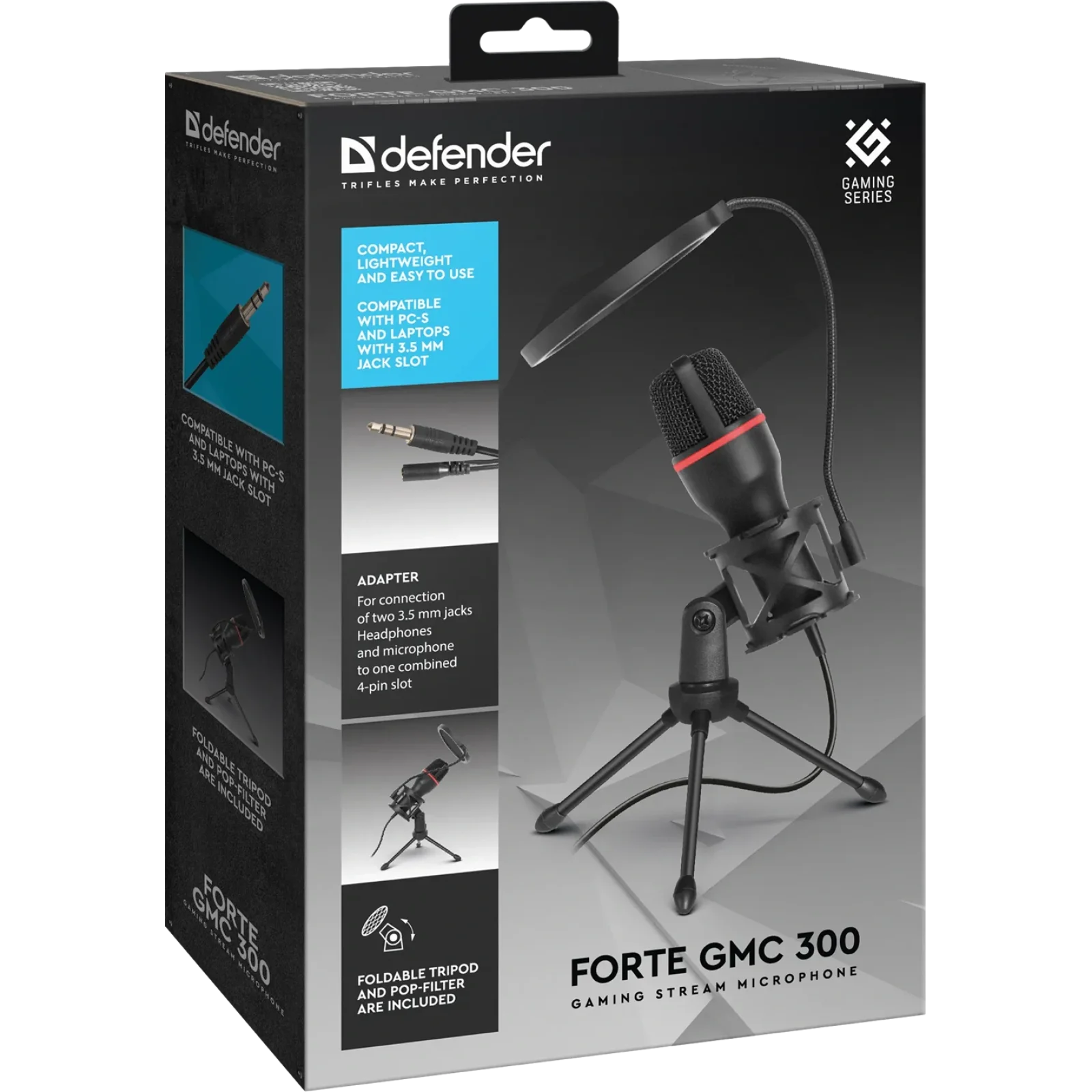 Ігровий стрім мікрофон Defender Forte GMC 300 (64630) UA