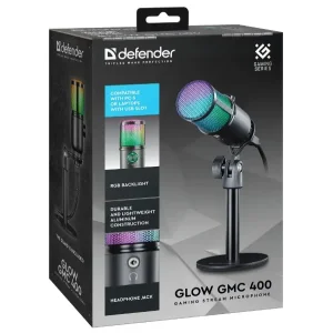 Микрофон Defender Glow GMC 400 USB, RGB (64640) UA