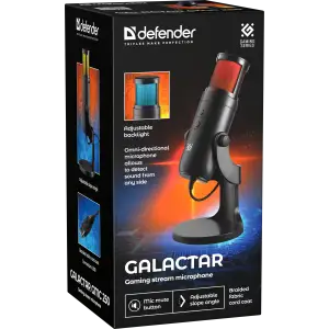 Мікрофон. IT DEFENDER Galactar GMC 250 USB, LED, 1.5 м (64625) UA