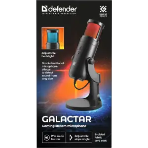 Мікрофон. IT DEFENDER Galactar GMC 250 USB, LED, 1.5 м (64625) UA