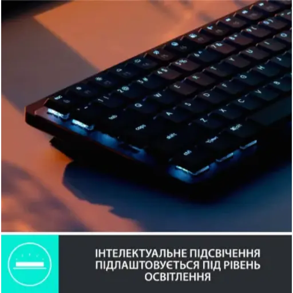 Клавіатура LOGITECH MX Mechanical Mini Minimalist Wireless GRAPHITE-US INT'L-2.4GHZ/BT - TAC (920-010780) UA