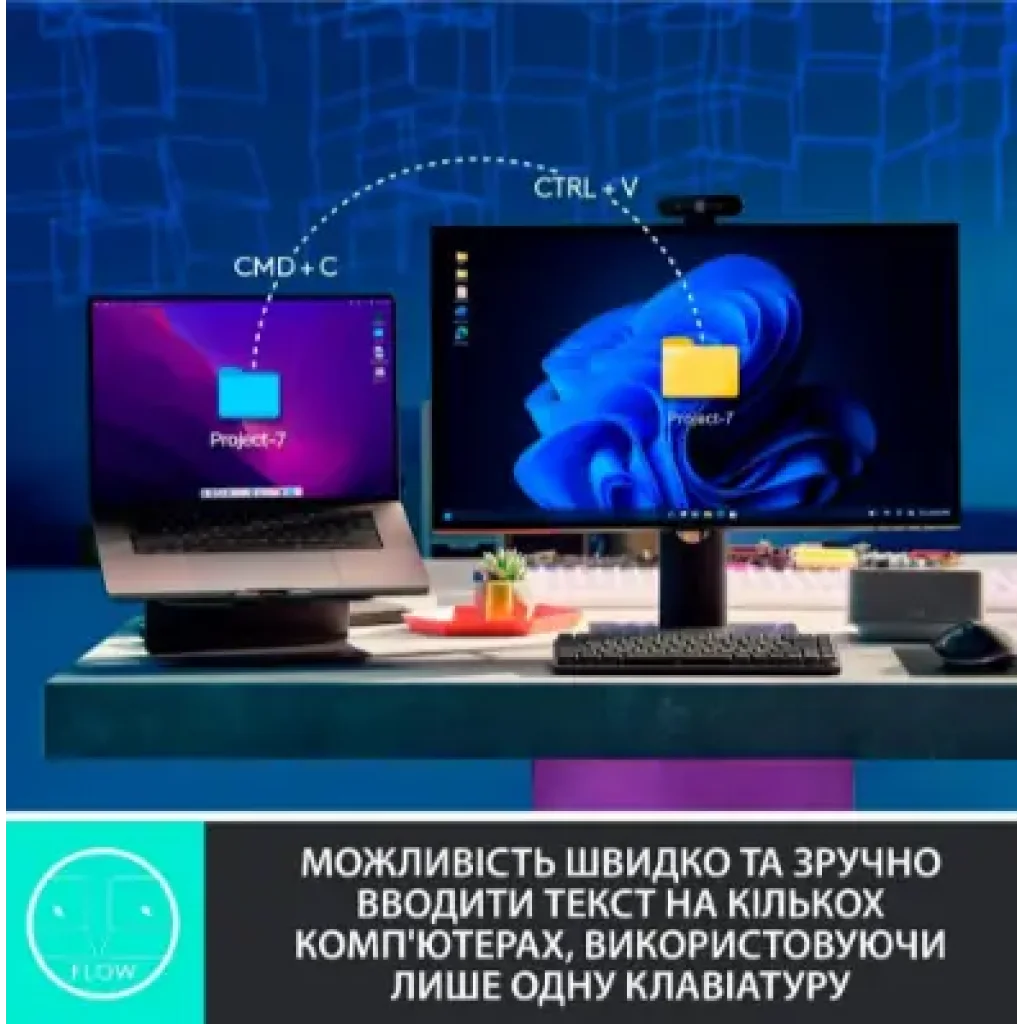Клавіатура LOGITECH MX Mechanical Mini Minimalist Wireless GRAPHITE-US INT'L-2.4GHZ/BT - TAC (920-010780) UA