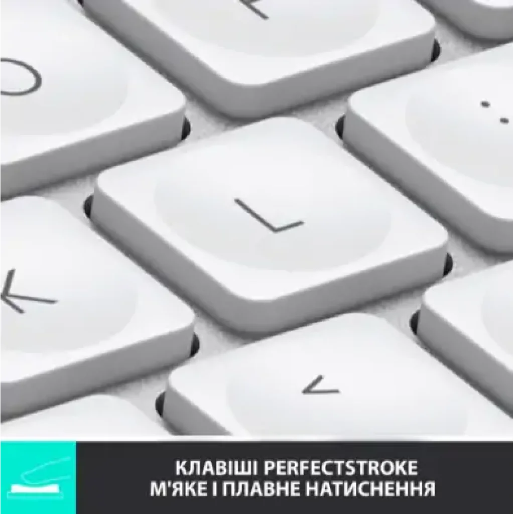 Клавиатура LOGITECH MX Keys Mini Minimalist Wireless, US, Pale Grey (920-010499) UA