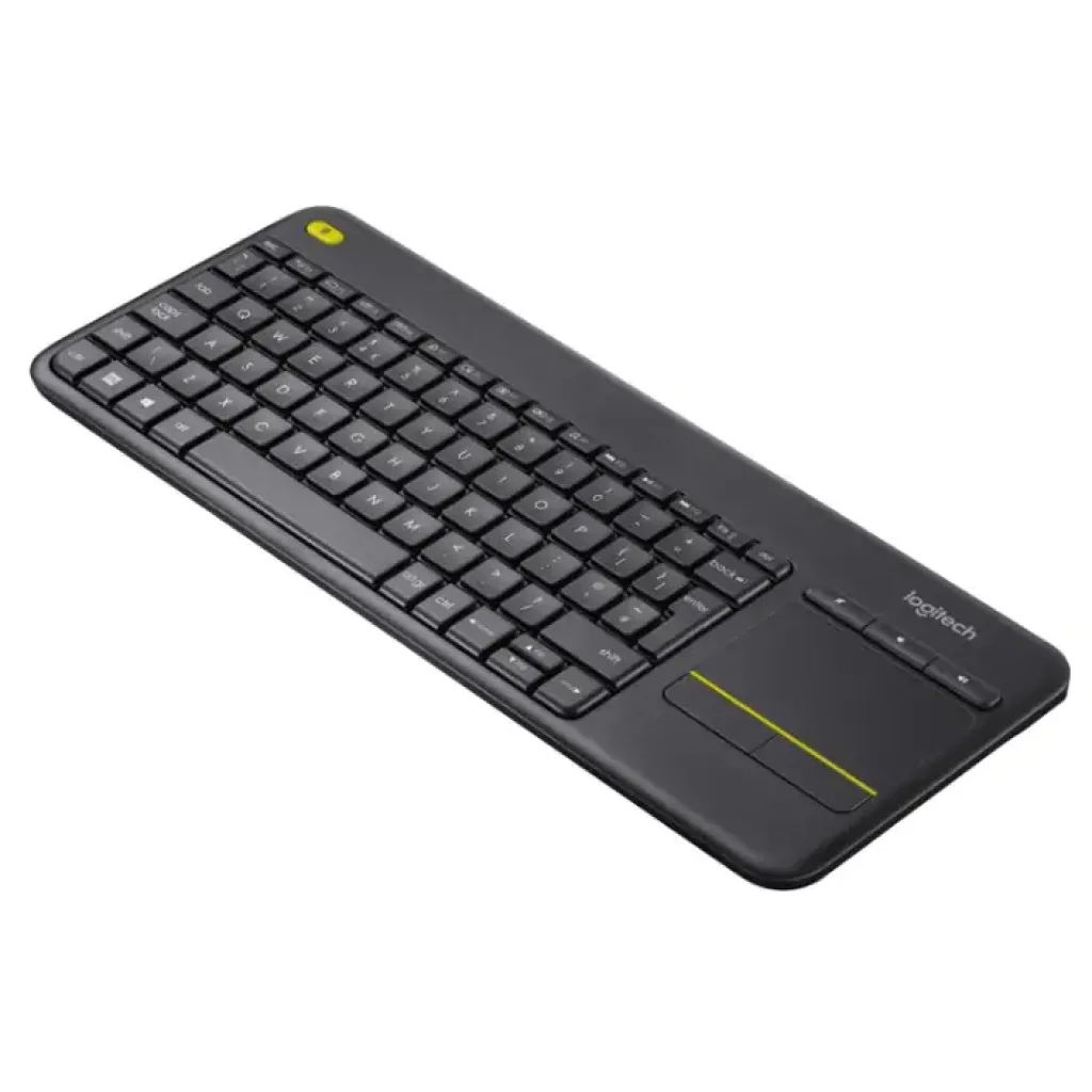 Клавіатура LOGITECH Wireless Touch K400 Plus, US, Black (920-007145) UA