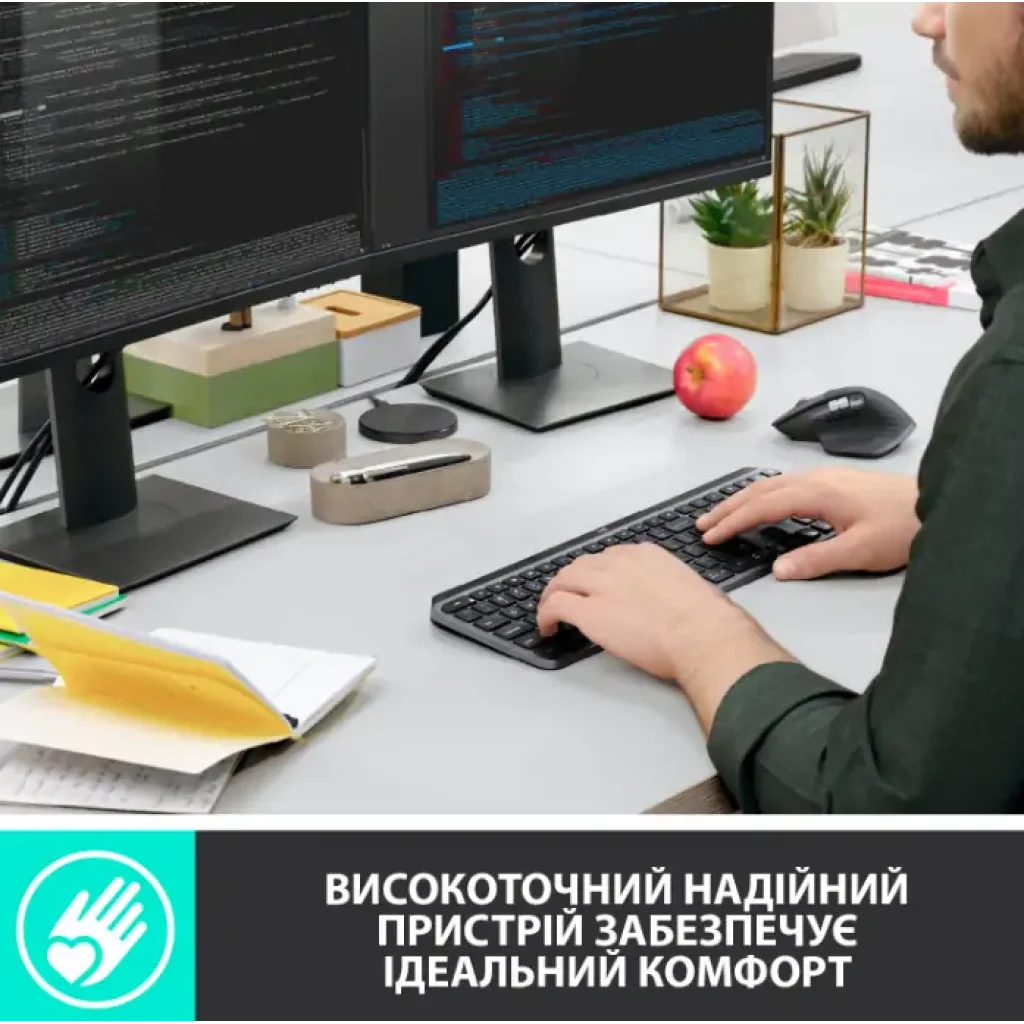 Клавіатура LOGITECH MX Master Keys for Business-GRAPHITE-US (920-010251) UA