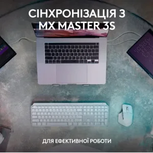 Клавіатура LOGITECH MX Keys S, Wireless, Ukr, Graphite (L920-011593) UA
