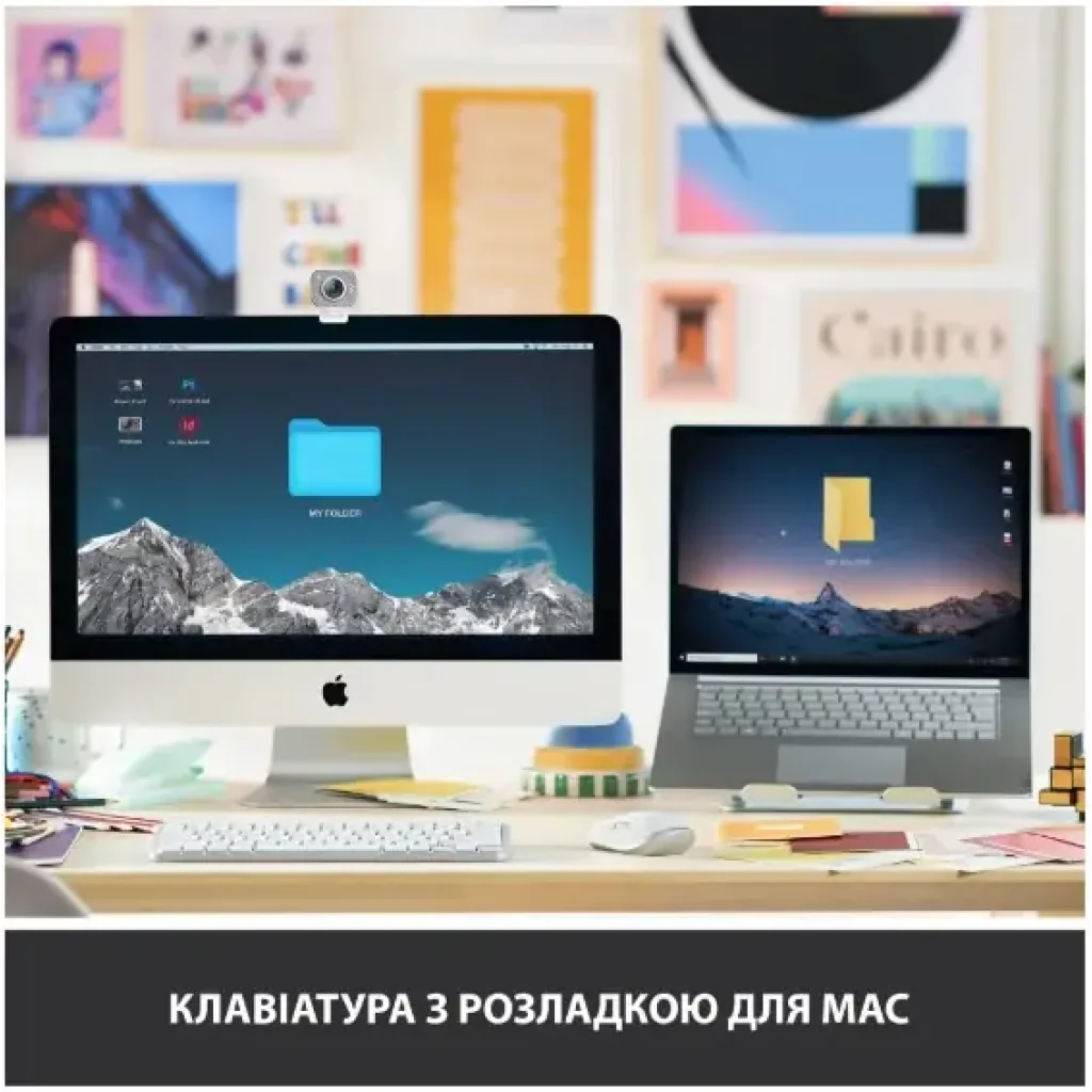 Клавіатура LOGITECH MX Keys Mini For Mac Wireless Illuminated Pale Grey (920-010526) UA