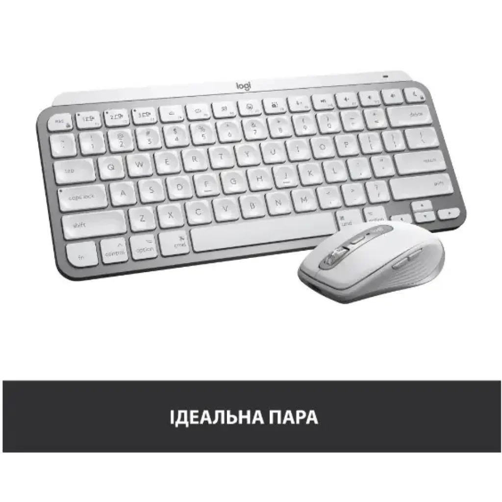 Клавіатура LOGITECH MX Keys Mini For Mac Wireless Illuminated Pale Grey (920-010526) UA