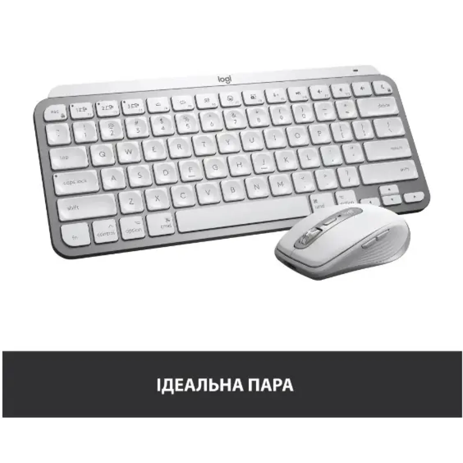 Клавиатура LOGITECH MX Keys Mini For Mac Wireless Illuminated Pale Grey (920-010526) UA