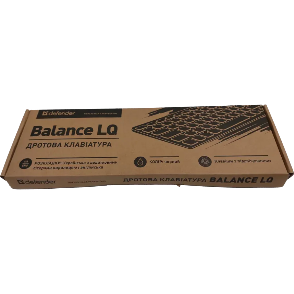 Клавіатура DEFENDER (450790) Balance LQ, чорна, USB UA