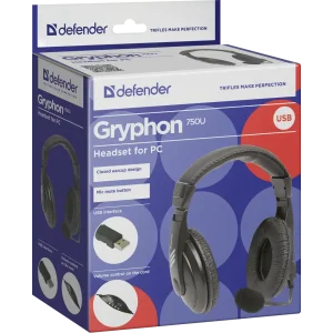 Гарнітура DEFENDER (63752) Gryphon 750U USB UA