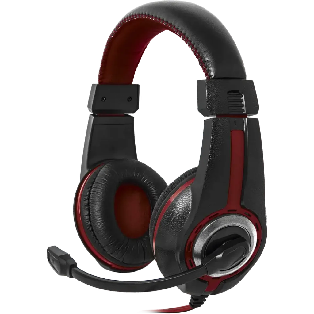 Гарнітура DEFENDER Warhead G-185 2m чорний+червоний UA