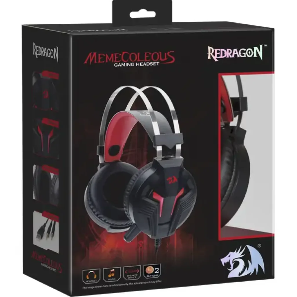 Гарнитура IT REDRAGON (75096) Memecoleous 1.8m красно-черный UA