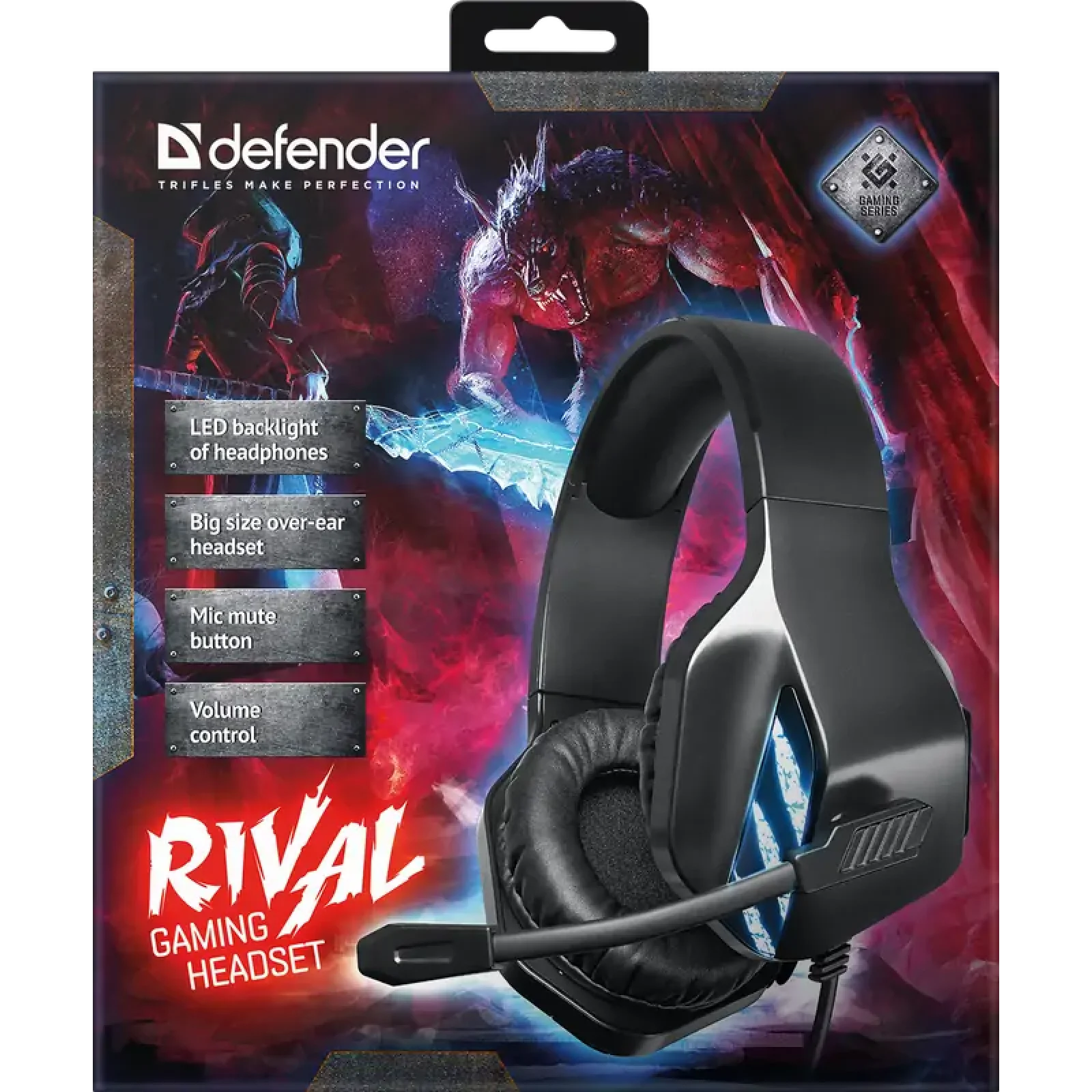 Гарнітура DEFENDER Rival Black (64565) UA