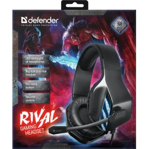 Гарнітура DEFENDER Rival Black (64565) UA
