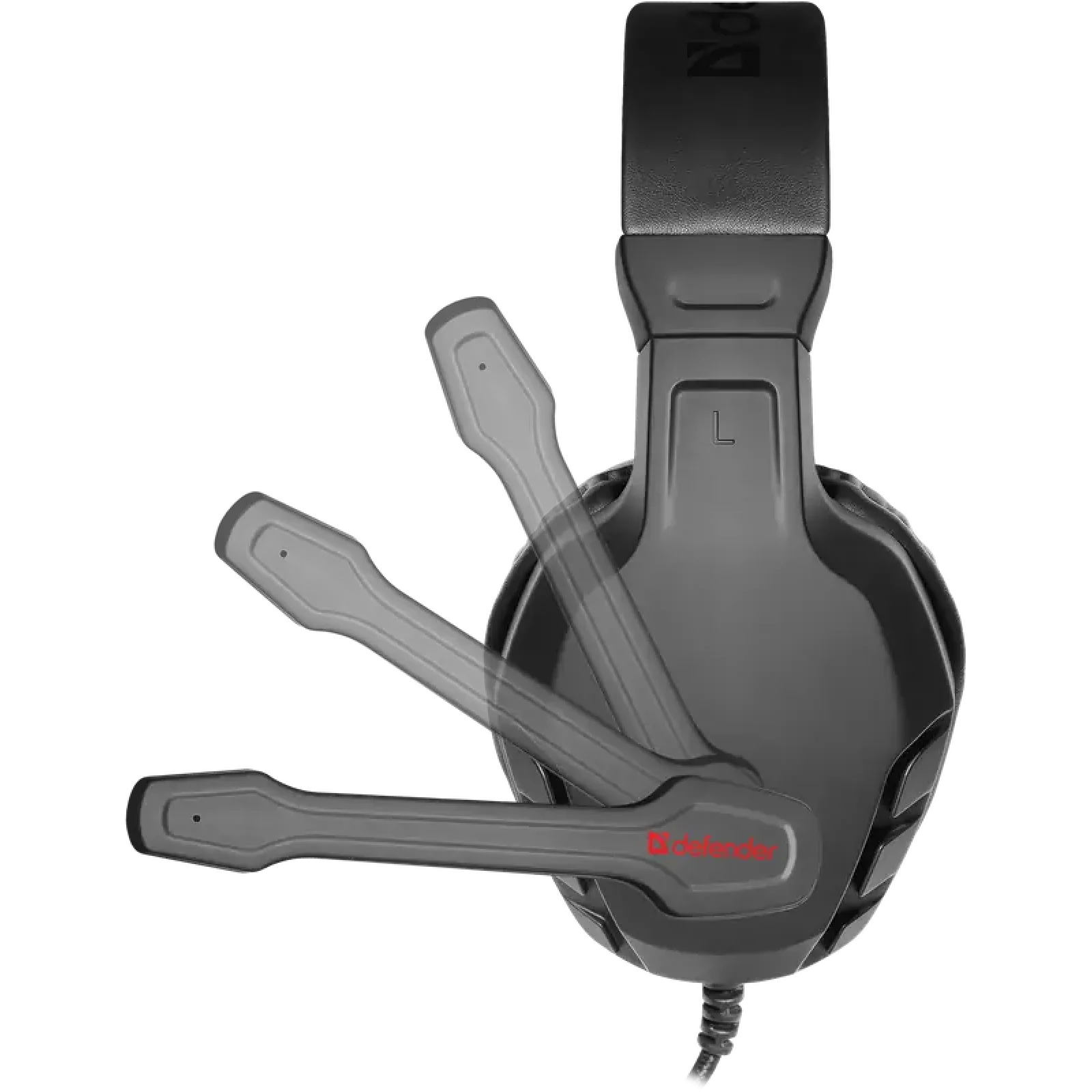 Гарнитура IT DEFENDER (64505) Сujo чорний+червоний UA