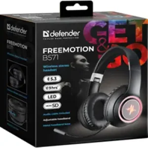 Гарнітура DEFENDER (63572) FreeMotion B571, LED, BT, Чорний UA